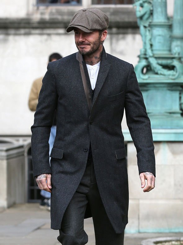 David Beckham con coppola